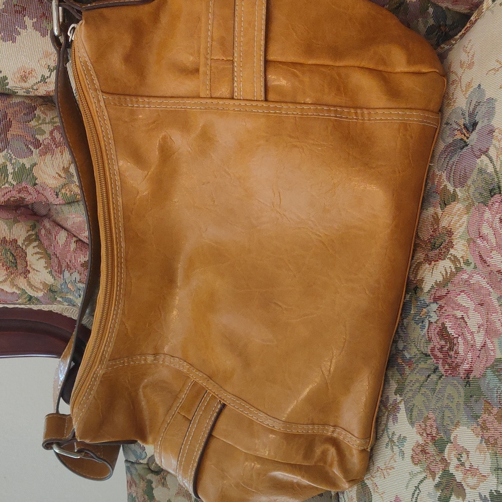 Rosetti Mustard Shoulder Bag with Buckle Accents - Picture 5 of 9